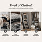 🏠👗 -50% ! 🧵 Armoire Anti-Poussière Multi-Niveaux – Tubes Acier Résistants, Rideau Haute Densité & Gain de Place.