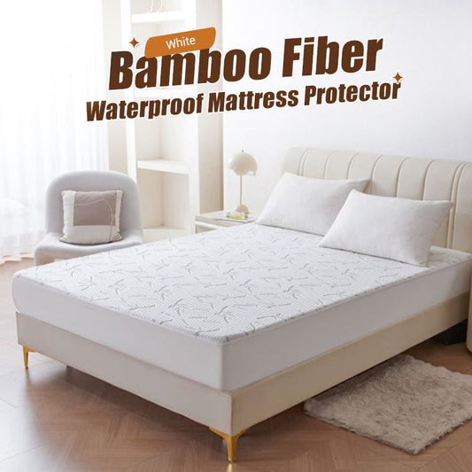 🛏️💧 60% de Réduction – Protège-Matelas Imperméable en Fibre de Bambou