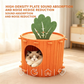 🐱🛒 -50% ! 🥕Nid Douillet pour Chat en Forme de Carotte – Feutre Premium, Confort Semi-Fermé & Usage 3-en-1.