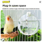 🐦🛒 -50% ! 💧Abreuvoir Suspendu Transparent pour Oiseaux – Bec en Cuivre, Grande Capacité & Entièrement Lavable.