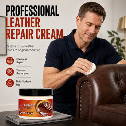 🛏️🛒 -50% ! 🧴Crème Réparatrice Cuir – Efface Rayures, Rénove Meubles & Chaussures