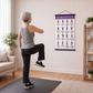 🧘☯️ -60% ! 📜Affiche d'Exercices de Tai Chi pour Seniors – 16 Mouvements Illustrés, Version Marche ou Chaise.