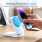 ⚡🛒 -50% ! 📱Support de Recharge Magnétique Pliable 3-en-1 – Alignement Magnétique, Design Compact & Veilleuse Intégrée.