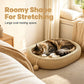 🐾🛒 -50% ! 🐱Griffoir-Lit pour Chat en Sisal – Forme Ovale, Résistant à l’Usure & Jouet Inclus