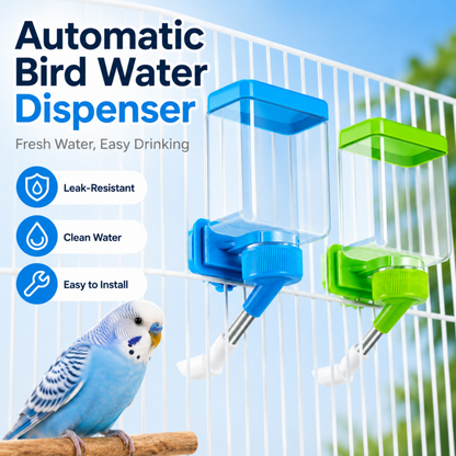 🐦🛒 -50% ! 💧Distributeur d’Eau Automatique pour Oiseaux – Anti-Fuite, Rotation 360° & Buse Inox