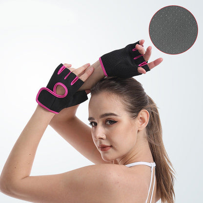 🥊🛒 -50% ! 💪 Gants de Sport Mi-Doigts – Paume Amortissante, Grip Antidérapant & Sangle Ajustable