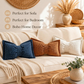 🎁🛒 -50% ! 🏠Coussin Décoratif en Chenille Forme Nœud – Tissu Premium, 9 Coloris & Garnissage Inclus.