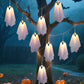 👻🛒 -50% ! 🎃Guirlande Lumineuse Fantôme pour Halloween – 8 Modes LED, Étanche IP44 & Télécommande Incluse