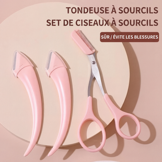 ✂️🛒 -50% ! 💄Ciseaux à Sourcils avec Peigne – Acier Inoxydable, Design Ergonomique & Précision Maximale