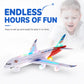 🎁🛍️ -50% ! ✈️ Avion Modèle Électrique – Sons Réalistes, Lumières LED & Détection d'Obstacles.