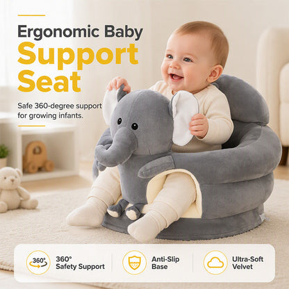 🧸🛒 -60% ! 🛏️ Canapé Bébé Cartoon Anti-Roulis – Dossier Stable, Peluche Douce & Base Antidérapante – Siège Sécurisé pour Jeux et Repos.