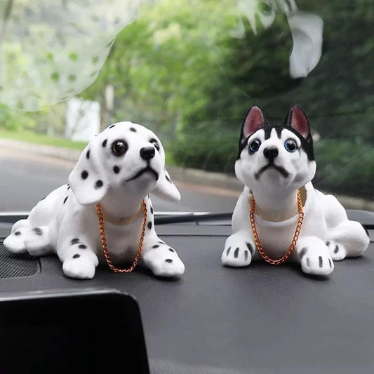 🐕🎮 -60% ! 🎁Figurine Chien Hochet pour Tableau de Bord – Mouvement Automatique, Peluche Premium & 7 Races au Choix
