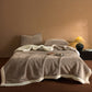 🛏️🛒 -50% ! 🧶Couverture Douce Épaisse Double Couche – Polyester Ultra-Doux, Chaleur Cocooning & Style Moderne.