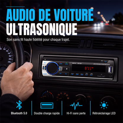 🎵🚗 -50% ! 📻 Autoradio Bluetooth 5.0 – Audio Sans Perte, Double USB & Appels Mains Libres.