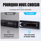 🎵🚗 -50% ! 📻 Autoradio Bluetooth 5.0 – Audio Sans Perte, Double USB & Appels Mains Libres.