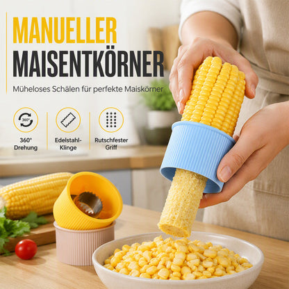 🌽🛒 -60% ! 🔪 Égreneoir à Maïs Manuel – Lame Inox Dentée, Design Torsion & Poignée Ergonomique Antidérapante.