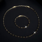 💎🔗 Parure de bijoux pour homme – Collier et bracelet, zircon cubique et finition dorée