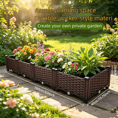 🌱🛒 -60% ! 🥬 Bac de Plantation Multifonctionnel – Auto-Arrosage & PP Renforcé – 30×30×20 cm pour Légumes & Herbes.