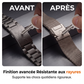 ⌚🛒 -60% ! 🔗 Bracelet de Montre en Maille d'Acier Inoxydable – Respirant, Fermoir Sécurisé & Style Moderne.
