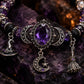 💜🛒 -60% ! 🎃 Bracelet Halloween – Perles en Strass, Charmes Sorcière & Thème Violet Élégant.