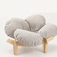 🐾🌸 -60% ! 🫄Lit Surélevé en Bois Forme de Pétale – Coussin Velours Côtelé, Design Floral & Socle Aéré pour le Confort de Votre Animal