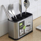 🍴🥄 -60% ! 🍽Porte-Couverts de Cuisine en Acier Inoxydable – 4 Compartiments, Design Compact & Drainage Intégré