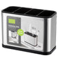 🍴🥄 -60% ! 🍽Porte-Couverts de Cuisine en Acier Inoxydable – 4 Compartiments, Design Compact & Drainage Intégré