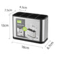 🍴🥄 -60% ! 🍽Porte-Couverts de Cuisine en Acier Inoxydable – 4 Compartiments, Design Compact & Drainage Intégré