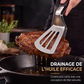 🍳👨‍🍳 -60% ! 🥩Pince-Spatule Alimentaire 2 en 1 en Acier Inoxydable – Égouttage Huile, Usage Polyvalent & Manche Ergonomique