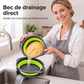 🍳💧 -60% ! 🧲Ensemble de 3 Passoires Pliables avec Socle Égouttoir – 3 Tailles, Gain de Place & Usage Polyvalent en Cuisine