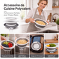 🍳💧 -60% ! 🧲Ensemble de 3 Passoires Pliables avec Socle Égouttoir – 3 Tailles, Gain de Place & Usage Polyvalent en Cuisine