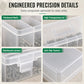 🧰🔩 Organiseur Portable de Pièces de Quincaillerie – Compartiments Modulables, Empilable et Ultra-Résistant