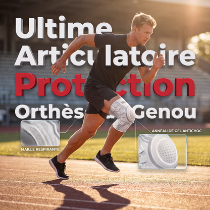 Genouillère intelligente avec bouton de compression réglable