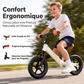 Vélo d'équilibre pour enfants de 25,4 cm (10 pouces) en acier au carbone, vélo sans pédales pour tout-petits