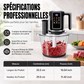 Robot culinaire multifonction avec commande tactile et bol en verre