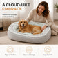 🐕🛏️ -60% ! 💤Lit Confortable pour Animaux – Mousse de Soutien & Double Texture Respirante pour un Repos Douillet.