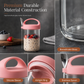 🥛🍯 -60% ! 🌟Bocal Portable en Verre Borosilicaté – Couvercle Étanche & Support Cuillère Intégré pour Yaourt et Flocons d'Avoine Sans Fuite.