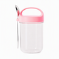 🥛🍯 -60% ! 🌟Bocal Portable en Verre Borosilicaté – Couvercle Étanche & Support Cuillère Intégré pour Yaourt et Flocons d'Avoine Sans Fuite.