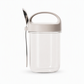 🥛🍯 -60% ! 🌟Bocal Portable en Verre Borosilicaté – Couvercle Étanche & Support Cuillère Intégré pour Yaourt et Flocons d'Avoine Sans Fuite.