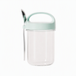 🥛🍯 -60% ! 🌟Bocal Portable en Verre Borosilicaté – Couvercle Étanche & Support Cuillère Intégré pour Yaourt et Flocons d'Avoine Sans Fuite.