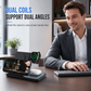 📱🔋 -60% ! ⚡Chargeur Sans Fil Pliable 3 en 1 & Support de Bureau.
