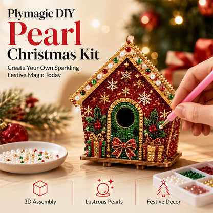 🎨✨ -60% ! 🎄Kit de peinture de Noël « Pearl Art » en 3D à réaliser soi-même.