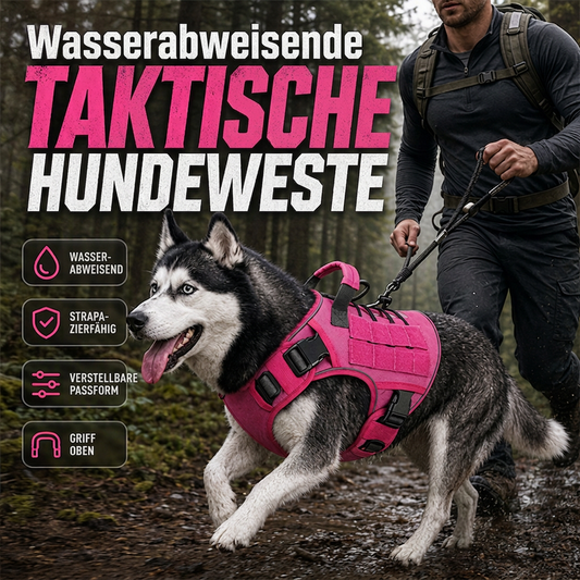 🐕🛡️ Harnais Tactique pour Chien en Tissu Oxford – Résistant à l’Eau, Poignée de Contrôle et Ajustement Sécurisé
