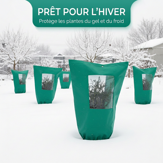 ❄️🌿 -60% ! 🛡️Housse de Protection Hivernale pour Plantes – Anti-Gel avec Cordon et Fermeture.