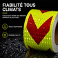 ⚠️🚛 Ruban Réfléchissant Prismatique Haute Visibilité – Visibilité 3x Supérieure, Résistant aux UV et Adhérence Durable