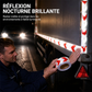 ⚠️🚛 Ruban Réfléchissant Prismatique Haute Visibilité – Visibilité 3x Supérieure, Résistant aux UV et Adhérence Durable