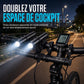 🔋🔦 -60% ! 🚵Support d'extension de guidon de vélo avec fonction de batterie externe USB et support de lampe de poche pour vélo