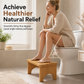 🌿🪵 Marchepied de Toilette Antidérapant pour Enfants & Adultes – Bambou Naturel, Posture Ergonomique et Support Robuste