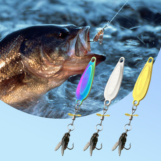 🎣🐟 Leurre de Pêche à Hélice Métallique – Lancer Longue Distance, Hélice Vibrante et Appât Souple Attractant