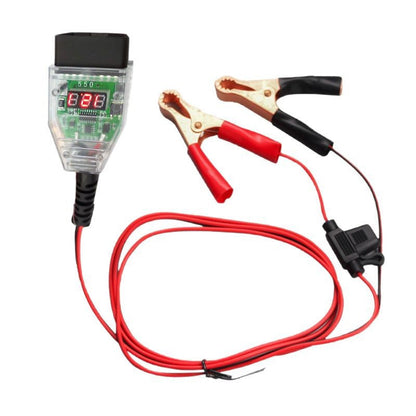 🚗🔋 Câble Sauvegarde Mémoire OBD II 12V – Affichage Numérique de Tension, Maintien des Données ECU & Longueur 135cm